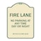 Signmission Wisconsin Fire Lane No Parking Anytime Day or Night Heavy-Gauge Alum Sign, 24" x 18", TG-1824-22702 A-DES-TG-1824-22702 - alternate 1